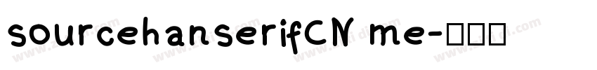 sourcehanserifCN me字体转换